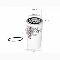 Топливный фильтр сепаратор Sakura SFC550402